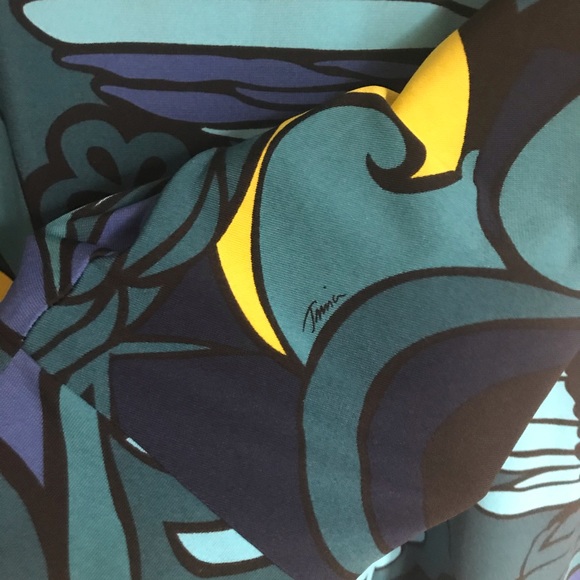 Trina Turk stretch shift dress in blue green, M - Picture 4 of 9